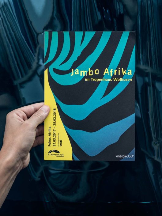 Broschüre für die Ausstellung "Jambo Afrika"