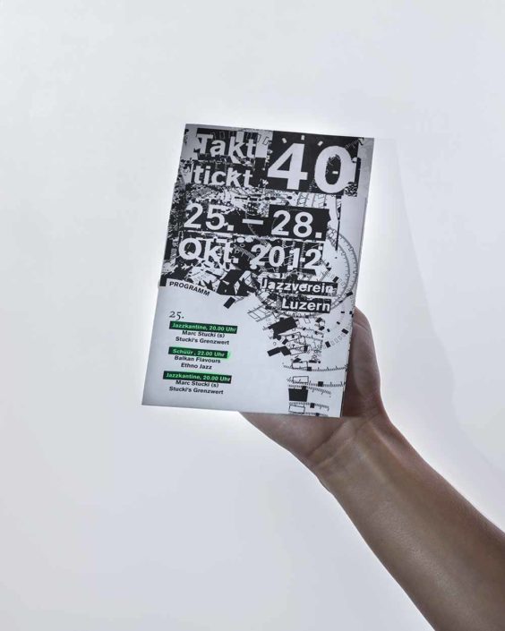 Corporate Identity für 40 Jahre Jazzverein Luzern