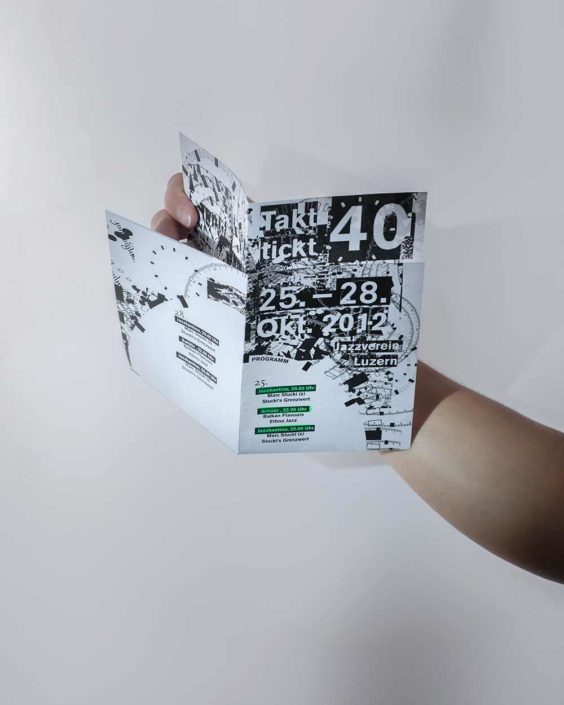 Corporate Identity für 40 Jahre Jazzverein Luzern