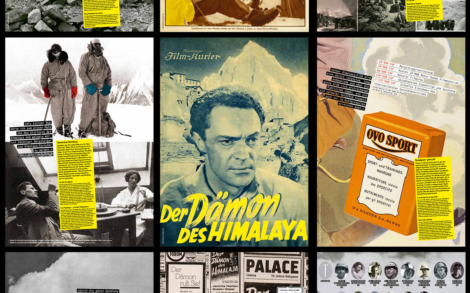 Plakatserie "Der Dämon des Himalaya"