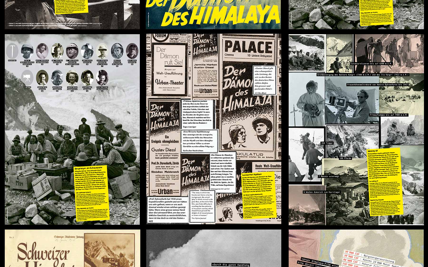 Plakatserie "Der Dämon des Himalaya"