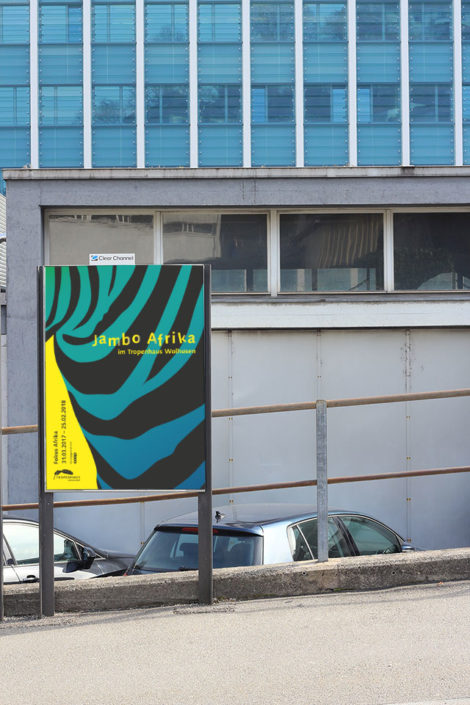Plakat zur Ausstellung "Jambo Afrika"