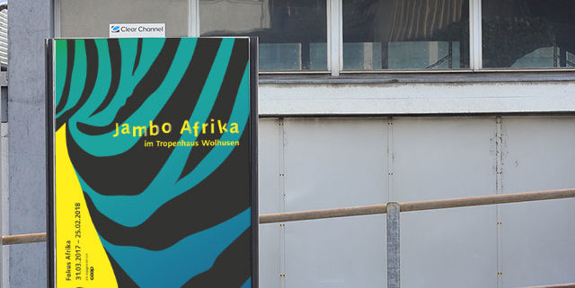 Plakat zur Ausstellung "Jambo Afrika"